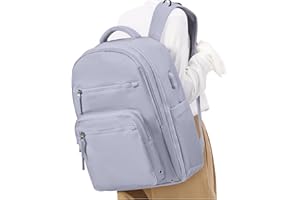 winspansy Zaino da Viaggio Aereo Bagaglio a Mano Easyjet 45x36x20 Borsa da Viaggio Cabina per 40x20x25 Ryanair Donna Zaino Impermeabile Travel Backpack Lilla Chiaro