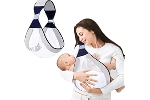 KSJEHW Bebe nosidełko, nosidełko dla niemowląt, wielofunkcyjna opaska na ramię, nosidełko dla niemowląt, nosidełko dla niemowląt 0-36 miesięcy, wszystkie pory roku, do 15 kg (szara)