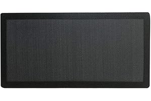 BesDirect PC Fan Dust Filter Marco magnético Computer Fan Grills Black Dust Mesh PC Cooler Filter Screen Cubierta de caja de PVC a prueba de polvo - Negro (140x280mm)