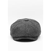K&uuml;lah Peaky Blinders Newsboy Trend 8 Par&ccedil;a Kasket F&ouml;tr, F&uuml;me, 56 CM, Erkek