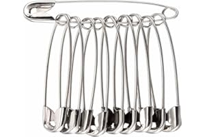 Hitopin 100 Piezas de Imperdibles de Metal, Grandes Imperdibles Grandes y Fuertes, Imperdibles de Seguridad, para Mantas y Faldas (45 mm