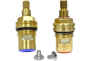SEAWHISPER GI Replacement Brass Ceramic Disc Tap Valve Insert Gland Cartridge Quarter Turn