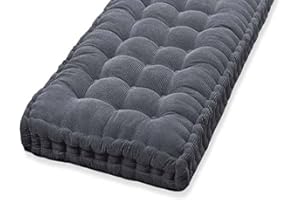 ODAIMA Cuscino per Panca da Giardino 1/2/3 posti ,120 x 40 100x40 80x40 150x60,Cuscino per Panca da Esterno/Interno, Spesso e Morbido, per Mobili da giardino, Dondoli, Patio, Panche(#2,100x45cm/42x18in)