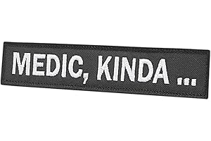 LEGEEON Medic Kinda Name Tape 1x5 Morale Tactical Military Fastener Patch