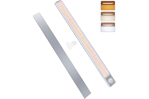 MERTTURM 160LED Akumulatorowe Oświetlenie Podszafkowe,Bezprzewodowe Oświetlenie Szafy z Czujnikiem Ruchu,Bateria 1800 mAh z Bezstopniowym ściemnianiem, Mnstalacja Magnetyczna do Szafy,Szafki, Poza tym