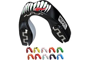 Marvel Venom Sports Mouthguard Dual Layer Premium Protection Adults Gum Shield with Case for Boxing, MMA, Rugby, Martial Arts