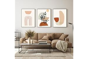 EPOKNQ Peinture d'art bohème, Affiche de décoration d'intérieur abstraite moderne, Tableau mural imprimé sur le mur de fond de la chambre et du salon, sans cadre (K12, 60 x 90 cm x 3)