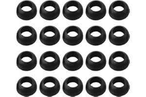 CLOUDPOWER 20 Pcs Rubber O for RINGs Tip, BBQ O for RING Seal Replacement Seal Part Gas Regulator Repair Seals for Hand Wheel Propane Regulator(black)