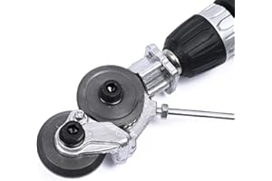 SUPBIKY Blechschere Elektrisch Nibbler,Blechschneider für Akkuschrauber Trapezblech Elektrischer Bohrerplattenschneider,Metall Blechschneider Zum Schneiden von Eisen,Weißblech,Stahl,Kupfer,Aluminium