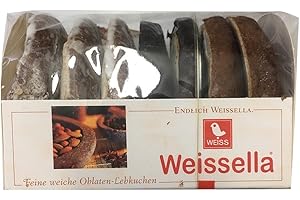 KIIPO Lambertz Weisella Feine weiche Oblaten-Lebkuchen mit Nüssen und Kernen 3-fach sortiert in verschiedenen Variationen (200g Packung)