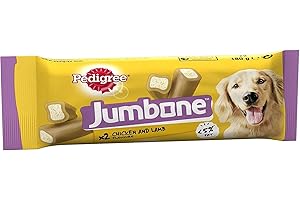 Pedigree Jumbone - Medium dog Treats with Chicken and Lamb Flavours, 24 Chews - Pack of 12 (12 x 180 g)