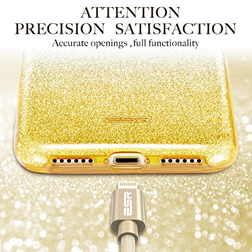 Funda iPhone 7  ESR C  rcasa Resistente Llamativa  Protecci  n a la Pantalla  Logo Protegido  Apple iPhone 7 -Oro Gradual
