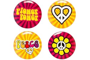 Boland Hippie Flower Power Epingles Multicolore (Ciao SRL BOL44508)