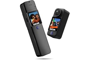 SJCAM C300 Action Cam 4K30fps, Schermo Touchscreen Duale 1,33'', Camera Sportiva, Camera da Casco 20MP, Fotocamera Subacquea 6-axis EIS, Impermeabile fino a 30m con Batteria Dual 2800+1000mAh