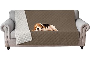 RAPRAP 100% Waterproof Dog Bed Cover and Pet Blanket, 52X82in Washable Non-Slip Dog Mat for Couch Sofa Bed Pets,Taupe,52 * 82inch