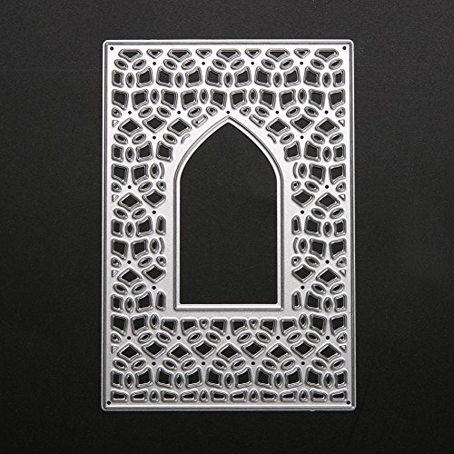 Amazingdeal365 Fenster Metall Form Schablonen Schneiden DIY Dekor Sammelalbum Karten Buchzeichen Lesezeichen als Geschenk für Freunde Geburtstag Kinder,Kindergarten Hobby Schule Handarbeit Unterricht usw. Ein tolles Geschenk! - 2