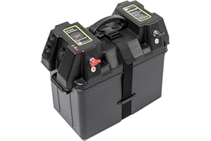 ‎WATTSTUNDE WATTSTUNDE Akku Batteriebox für 100Ah AGM Batterie - für Wohnmobil, Camper, Bootsmotor Elektromotor Aussenboarder (BAX100)