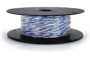 Jarretière Waytex 36501 telefónico 2 Hilos 100 m, Color Azul y Blanco