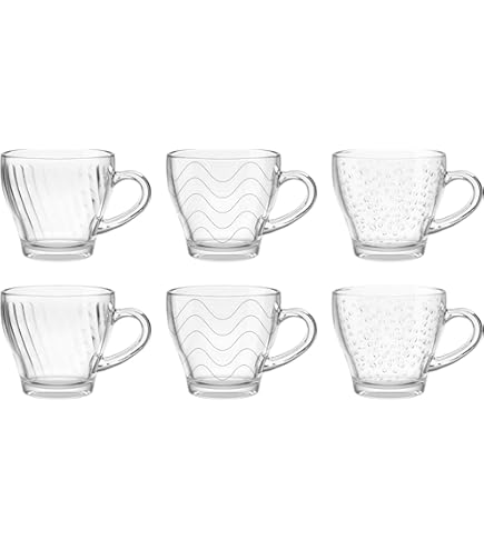 Duralex Lys Set 6 Tazzine Da Caffè In Vetro - 220 Ml - Trasparenti, Lavabili In Lavastoviglie - Made In France