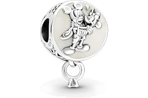 JCALEYDO Charm, Plata de Ley 925, Compatible con Pulsera Pandora