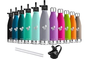 ‎AORIN AORIN Vakuum-Isolierte Trinkflasche - 350ml/500ml/750ml - Wasserflasche BPA-Frei,24 H Kühlen & 12 H Warmhalten, Ideale Thermosflasche für Kinder, Schule, Sport, Outdoor, Fahrrad, Fitness