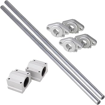Guida Lineare In Acciaio Diametro 6 Mm | Asta Di Movimento Lineare Per Macchine Automatiche, Stampanti 3D, Lunghezze Multiple (500 Mm), Antiruggine