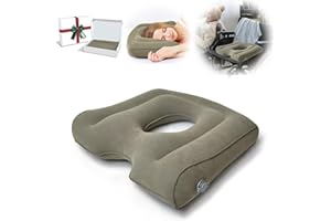 NEVIFE Multifunktionales Sitzkissen, aufblasbares Donut-Kissen, tragbares Rückenstützkissen für Ischias, Wundliegen, postnatale Schwangerschaft, postoperative Schmerzen - Orthopädisches festes Sitzkissen