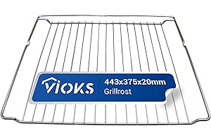 ‎VIOKS VIOKS Backofenrost Gitter 443 x 375 x 20 mm Ersatz für Whirlpool 481010657433 Indesit C00325927 Backofen Grillrost - Ofen Gitter Backgitter für Backofen - Grill Rost Gitterrost für Backоfen Herd