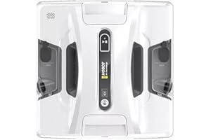 fit4form Hobot 2S Fensterputzroboter mit Ultraschall-Sprühsystem, 2 Wasserkammern, Fernbedienung und Sprachassistent