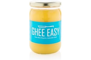 Ghee Easy Ghee Biologico Ghee Easy 500g - Burro Chiarificato Altamente Puro per Cottura e Friggere - 100% Biologico e Organico - Perfetto per la Dieta KETO - Senza Lattosio e Senza Glutine - Ayurveda