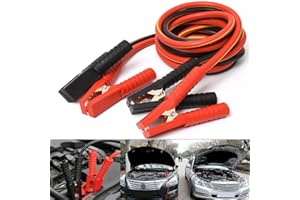 SHJOEE 2000A Cavi Batteria Auto Cavo di Avviamento Batteria 12/24V Cavi Avviamento per Auto 25mm² Cavo Ausiliario di Avviamento per Soccorso Emergenza Cavi Batteria Auto Moto Camper Camion 2 x 3 m