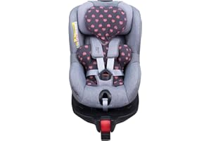 JYOKO Kids Funda de algodón para Reductor de Silla de Coche Compatible con Romer Dualfix I-Size (Fluor Heart)