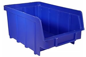 S&S-Shop 80 scatole impilabili – blu – misura 2 (102 x 167 x 76 mm) – impilabili/scatola di visualizzazione/scatola portaoggetti