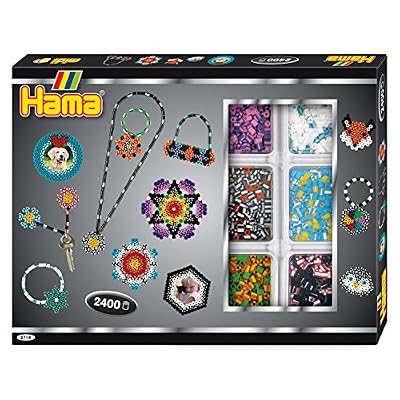 Boîte Hama 3434 – Perles à Repasser Taille Midi – Monde Des Dinosaures – Loisir Créatif Dès 5 Ans, 2000 Perles