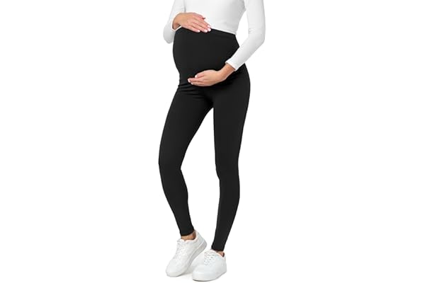 Be Mammy Legging Grossesse Femme Long Legging Maternité Confortable et Doux pour la Peau BE20-230