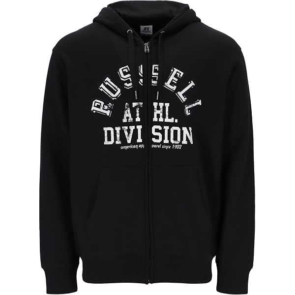 Russell Athletic A20282-DN-185 Pullover Hoody Uomo Maglia Lunga Denim Taglia S