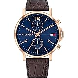 Tommy Hilfiger Analogue Multifunction Quartz Watch for men with Leather strap or Stainless Steel bracelet