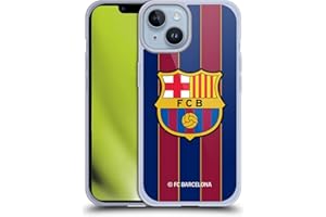 Head Case Designs Licenciado Oficialmente FC Barcelona Casa 2020/21 Kit de Cresta Caso Funda de Gel Suave Compatible con Apple iPhone 14