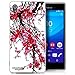 Produktbild Zanasta Designs Schutzhülle Sony Xperia M4 Aqua Hülle Silikon Case Cover Slim Silikonhülle Motiv Sakura