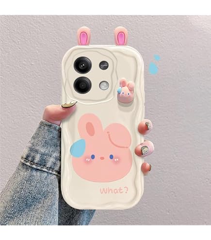 Custodia BEENTRYS Con Fiocco Per Xiaomi Redmi Note 14 5G – Bordo Ondulato Rosa Trasparente TPU