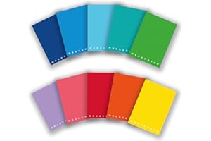 PIGNA Monocromo Medium Original Bold Color Ruled Notebooks 10-Pack