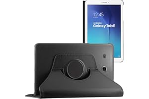 ebestStar - for Samsung Galaxy Tab E 9.6 Case T560, T561, Cover 360 Rotating Protection, PU Leather, Black