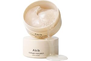 Abib Vegan Collage Eye Patches för rynkor & fin linje med jericho Rose Jelly & Peptider, 60 Count, Korean Skin Care