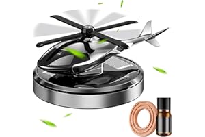 Rrlihjgu Solar Helicopter Air Freshener - Dashboard Aromatherapy Diffuser for Car and Truck with Solar Energy Rotating Design