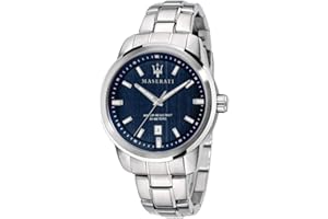 Maserati Orologio da uomo, Collezione Successo, con movimento al quarzo e funzione solo tempo con data, in acciaio - R8853121004