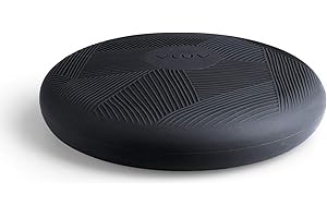 VLUV PED balance cushion, made of PVC, Ø 360 mm, charcoal.