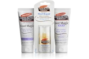 Palmer's Cocoa Butter Foot Care Set | Foot Magic Cream | Heel Repair Stick | Foot Magic Scrub