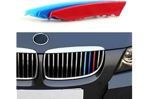 OYDDL 3PCS Front Grille Insert Strip Radiator Grille Trim Compatible with BMW 3 Series E90 E91 2004 2005 2006 2007 2008 Standard Kidney Grille Accessories