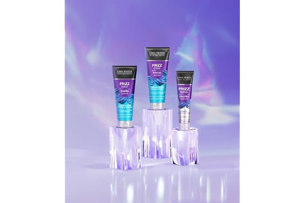 JOHN FRIEDA - Coffret routine capillaire Boucles Couture - Shampooing + Soin Demelant + Creme - pour cheveux bouclés