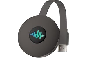 QIDUHUQI 5G Adattatore HDMI Wireless, 4K Dongle WiFi Miracast/AirPlay/DLNA, Compatibile con iPhone/Android/PC/Mac per Smart TV/Proiettore/Monitor (marrone scuro)